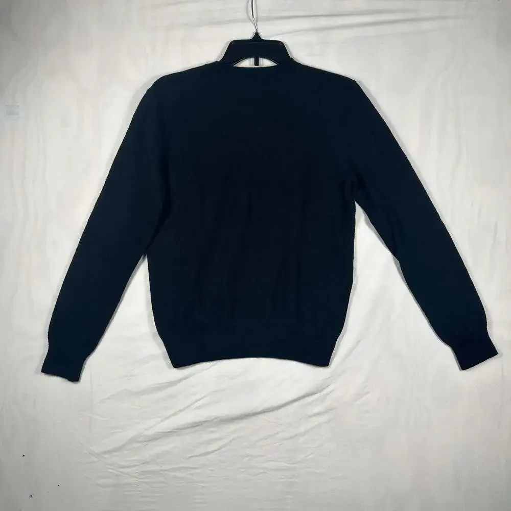 Banana Republic Merino Wool V-Neck Black Men's Sweater Size S
